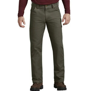 Genuine Dickies Green Flex Duck Utility Carpenter Jean Size Men's 44x32 NEW